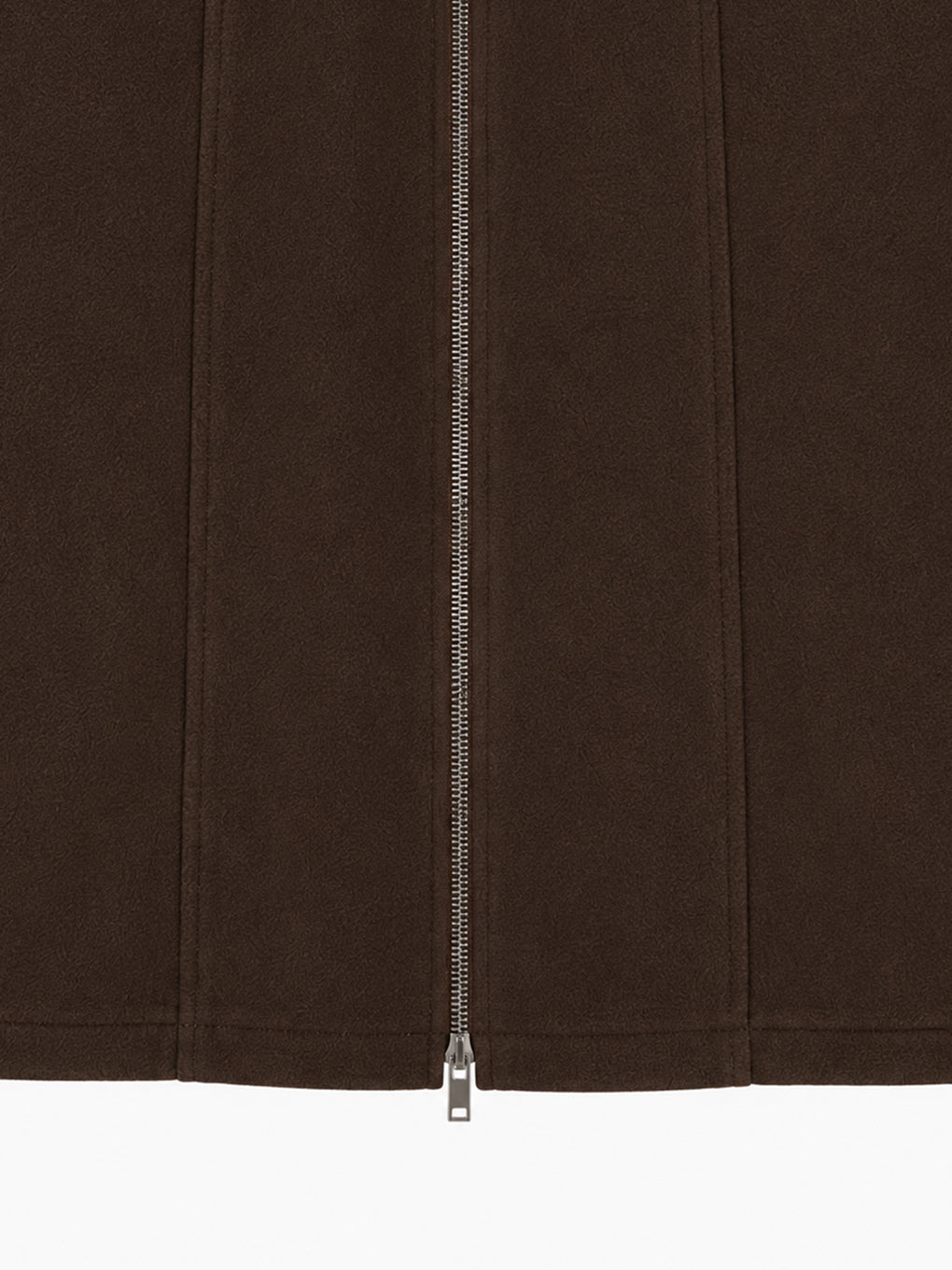 ZIP SLIT FLEECE SKIRT
