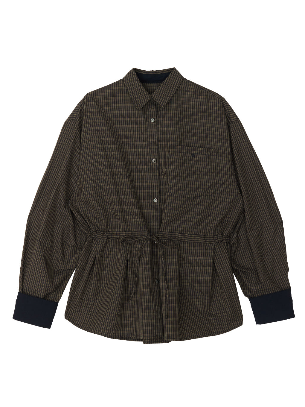 VOLUME SLEEVE DRAWSTRING SHIRT