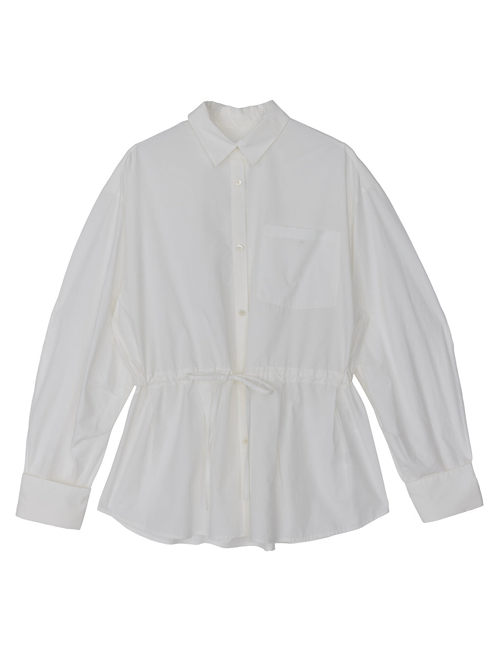 VOLUME SLEEVE DRAWSTRING SHIRT