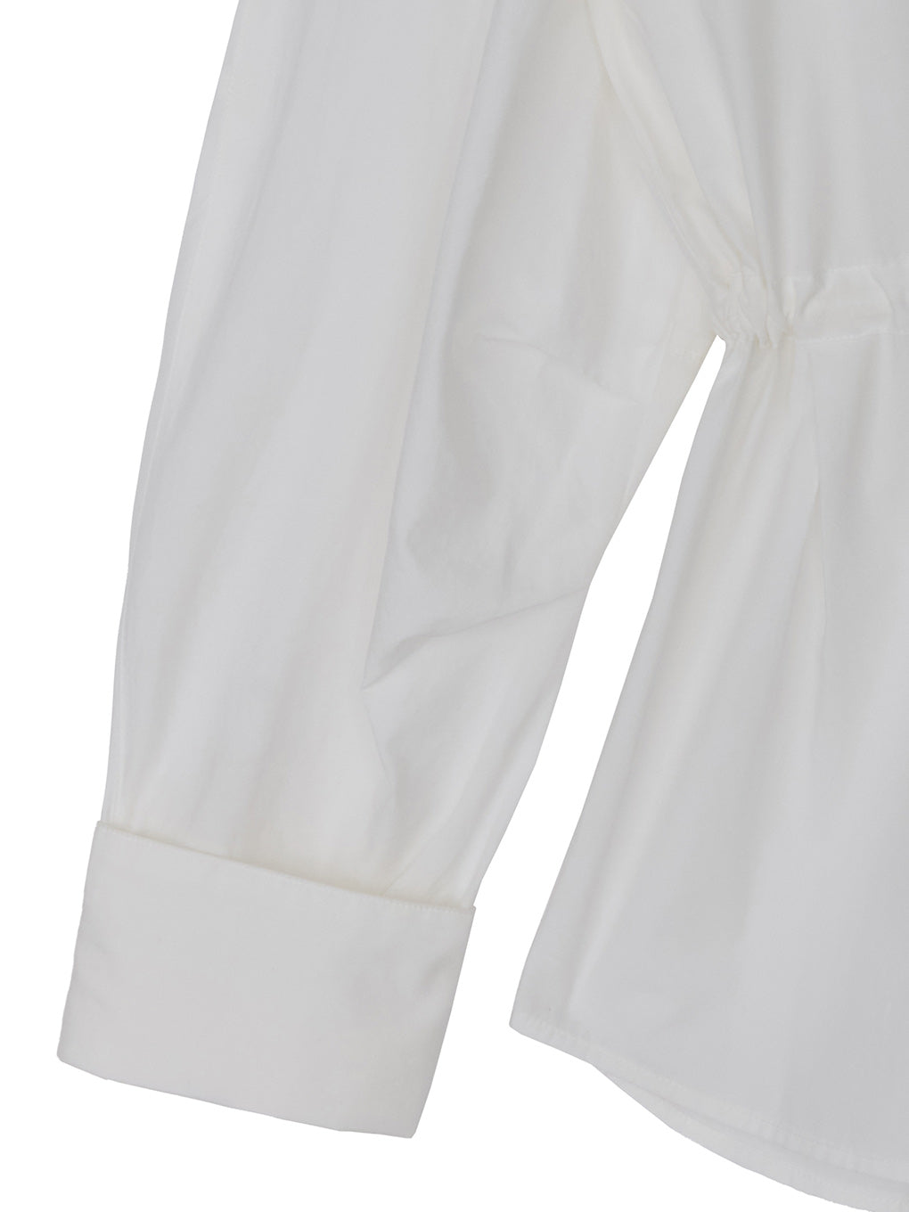 VOLUME SLEEVE DRAWSTRING SHIRT