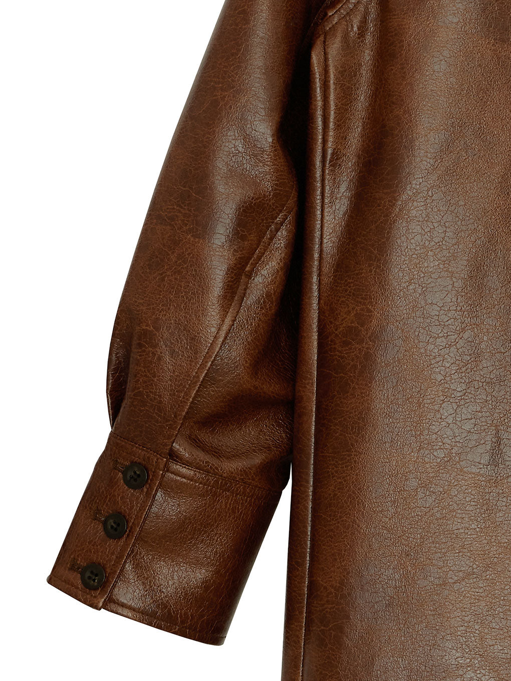 CRASH FAKE LEATHER COAT