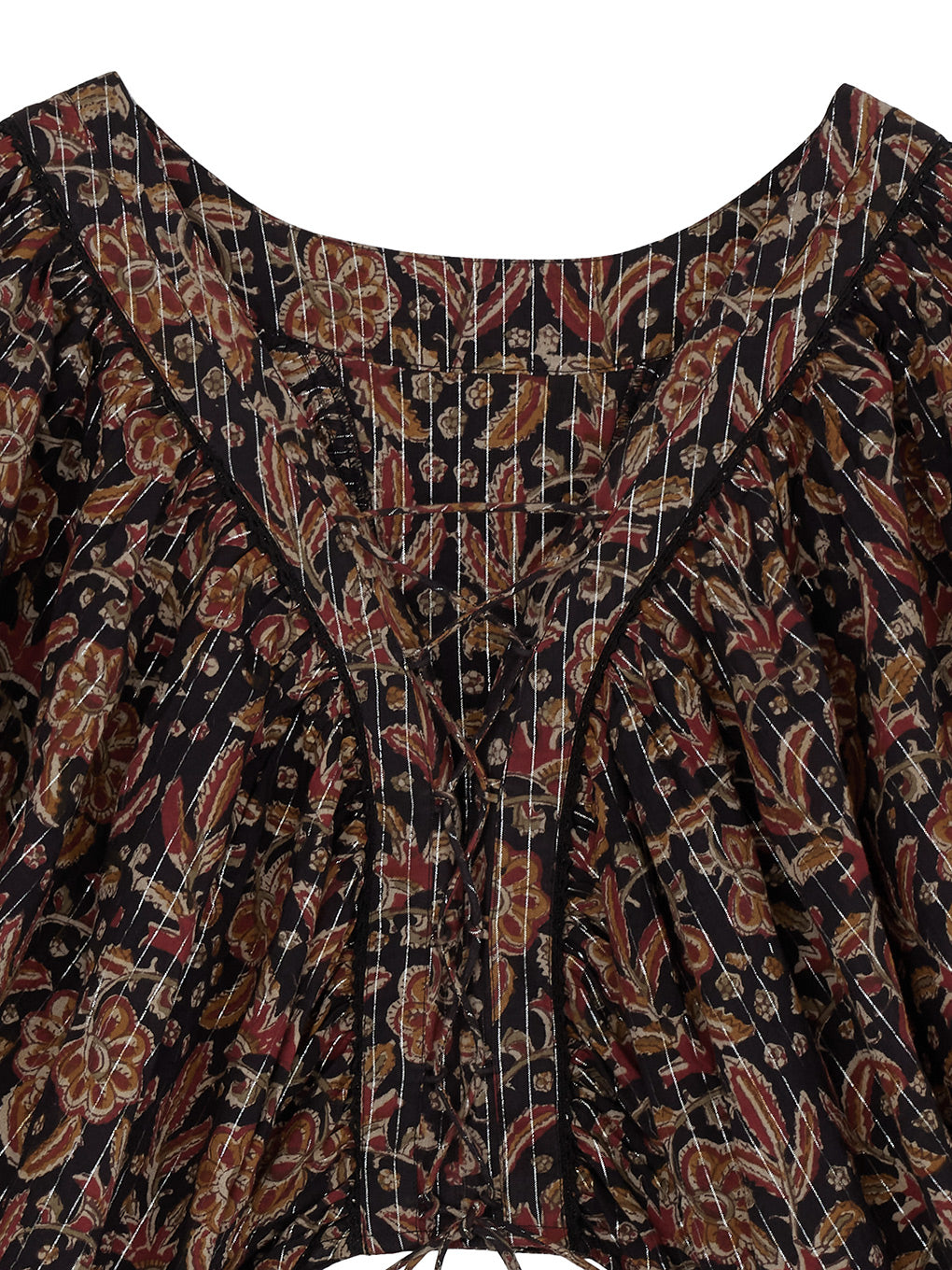 INDIA PRINT TURN OVER BLOUSE