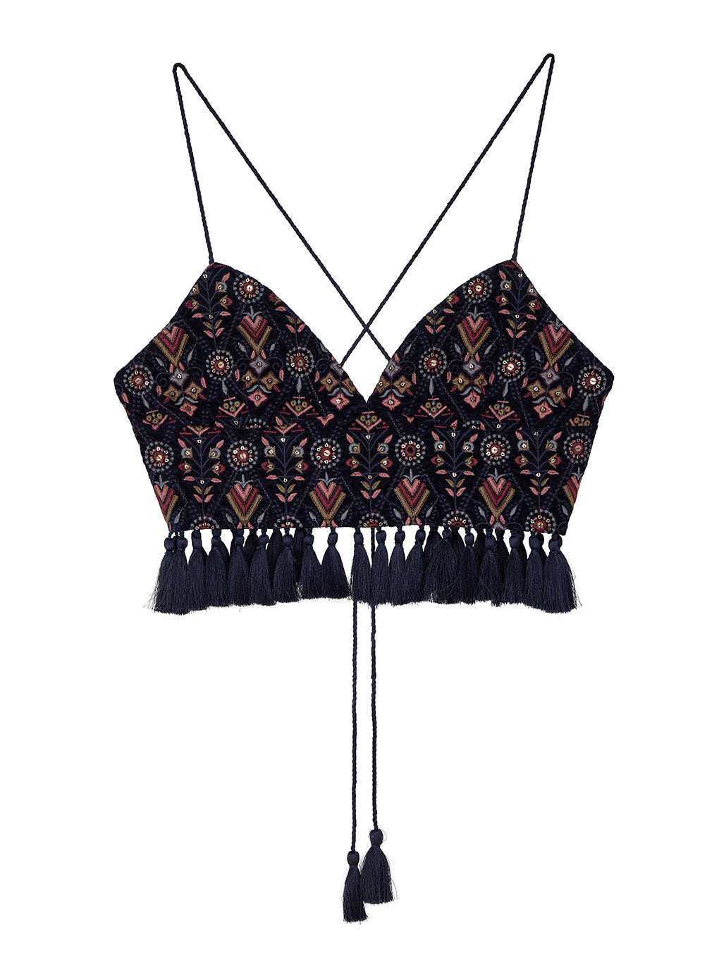 トップス Ameri INDIA EMBROIDERY BUSTIER AMERI INDIA EMBROIDERY BUSTIER カーキ