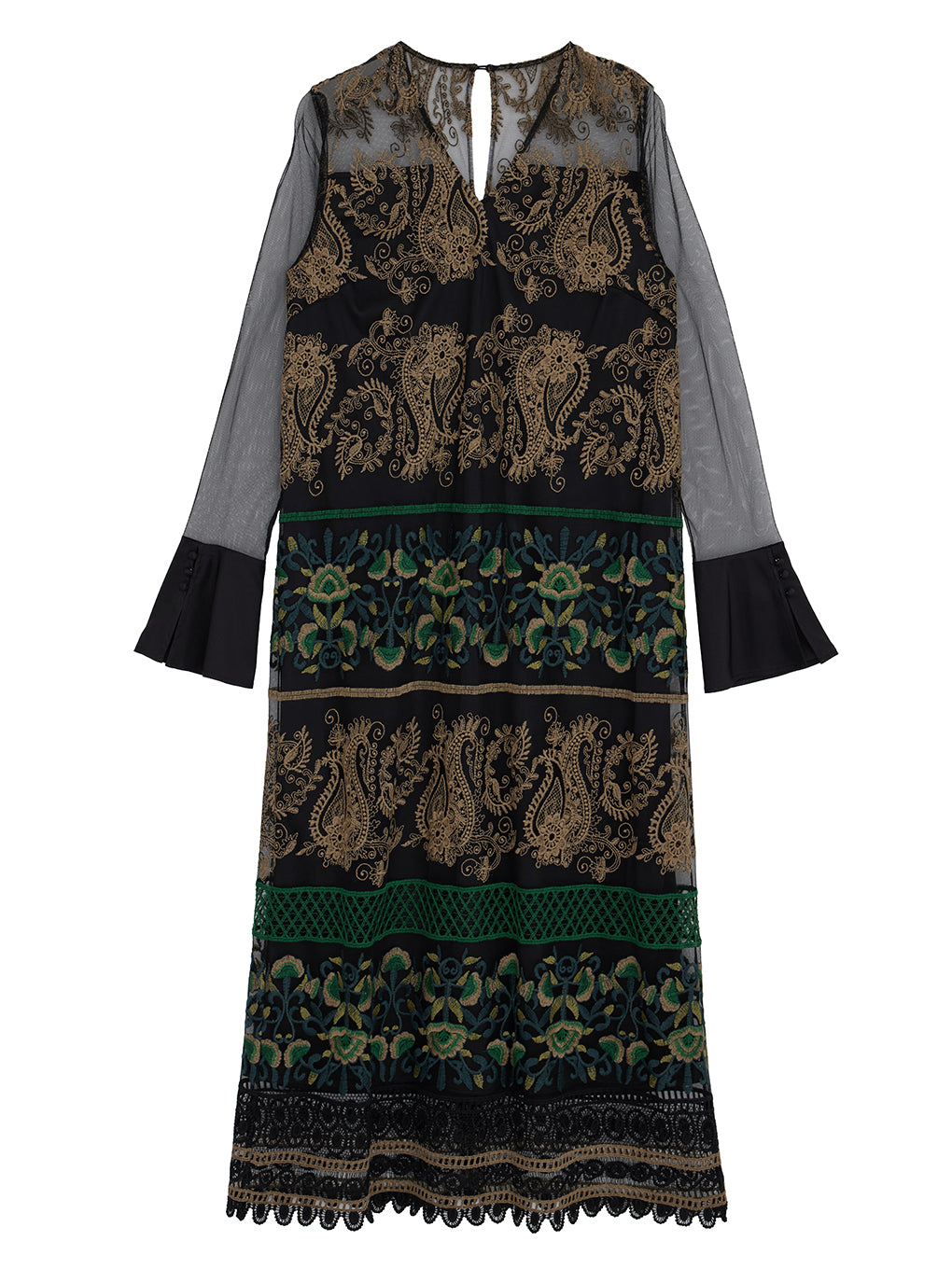 PAISLEY EMBROIDERY DRESS