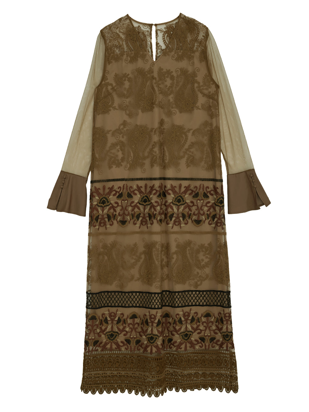 PAISLEY EMBROIDERY DRESS