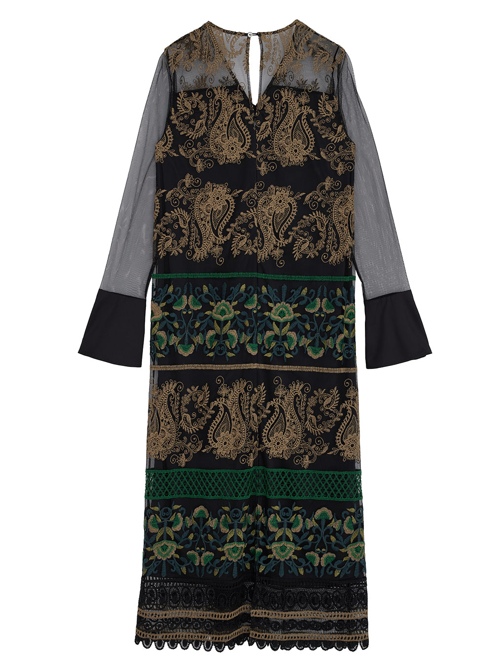 PAISLEY EMBROIDERY DRESS