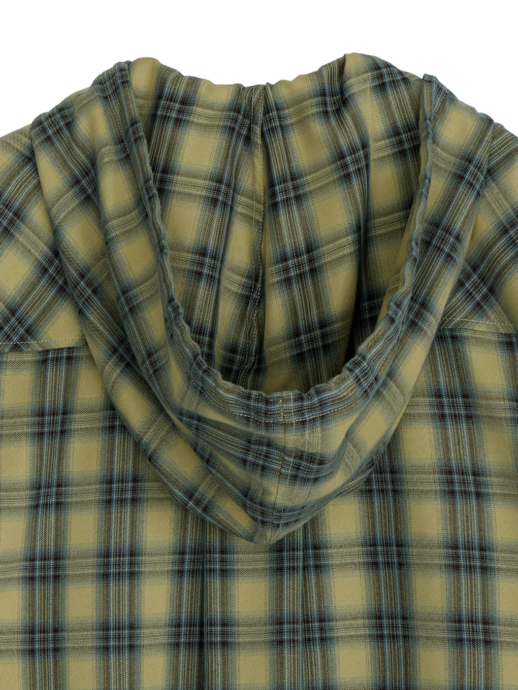 ZIP UP HOODIE CHECK SHIRT