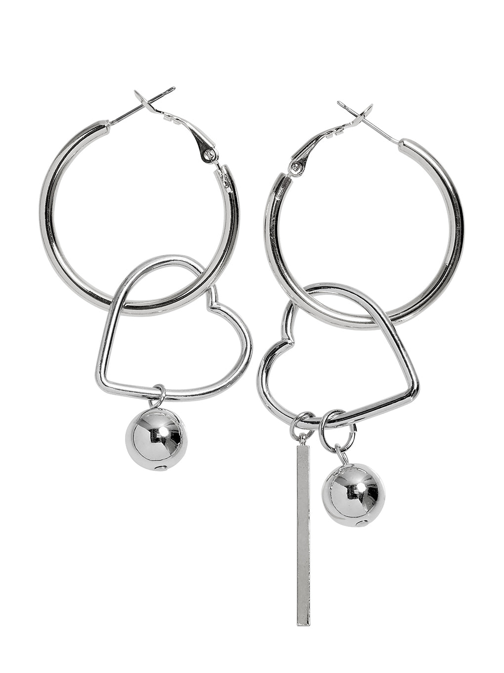 Bijou R.I Asymmetry Heart Hoop Pierce