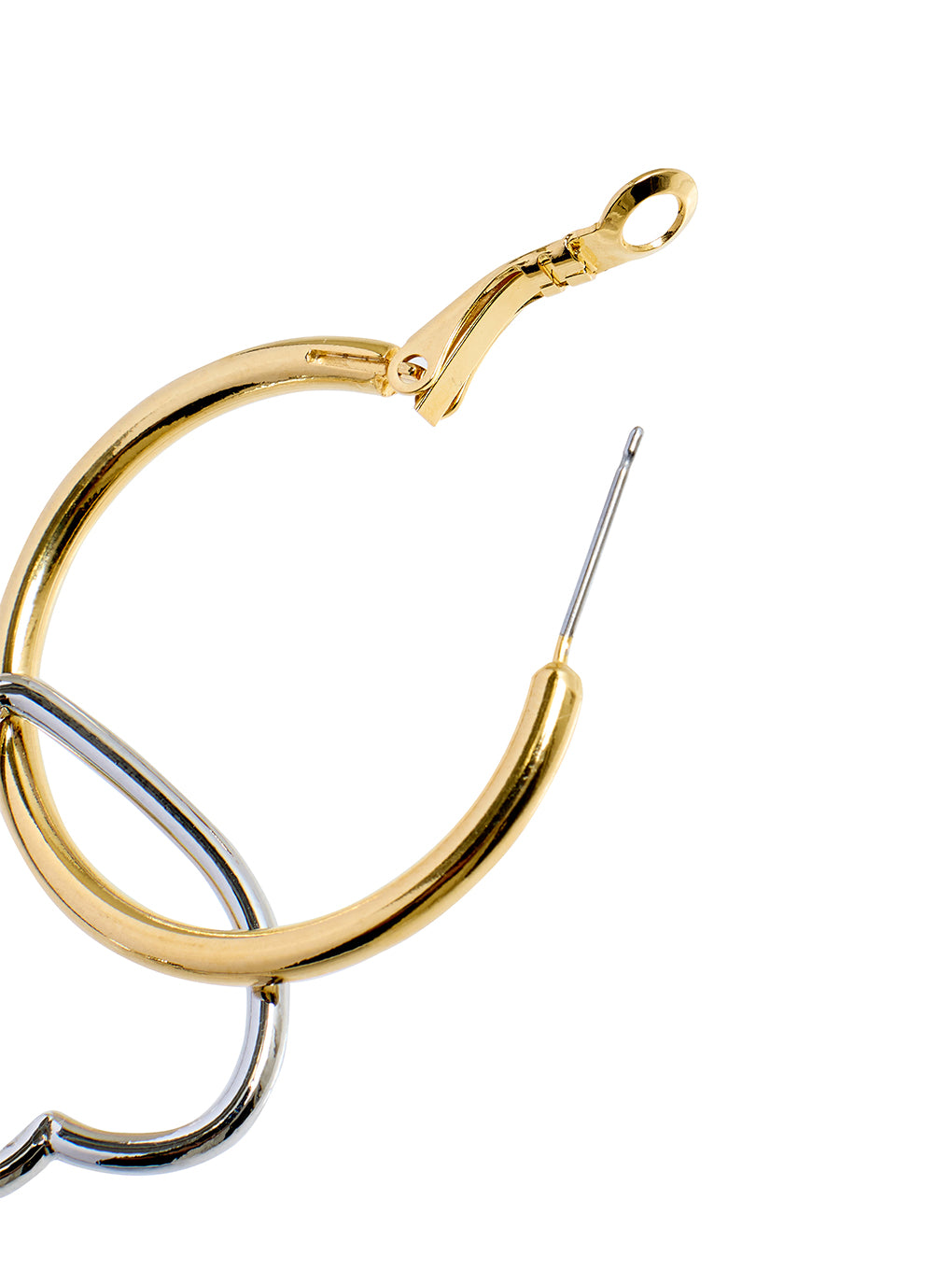 Bijou R.I Asymmetry Heart Hoop Pierce