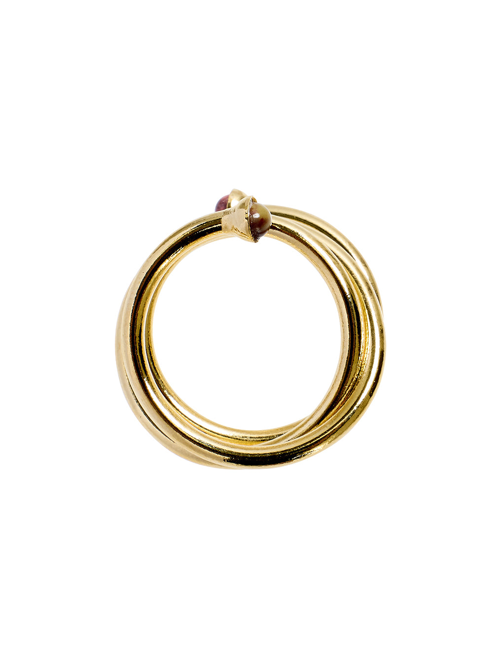 Bijou R.I Stone Spiral Ring