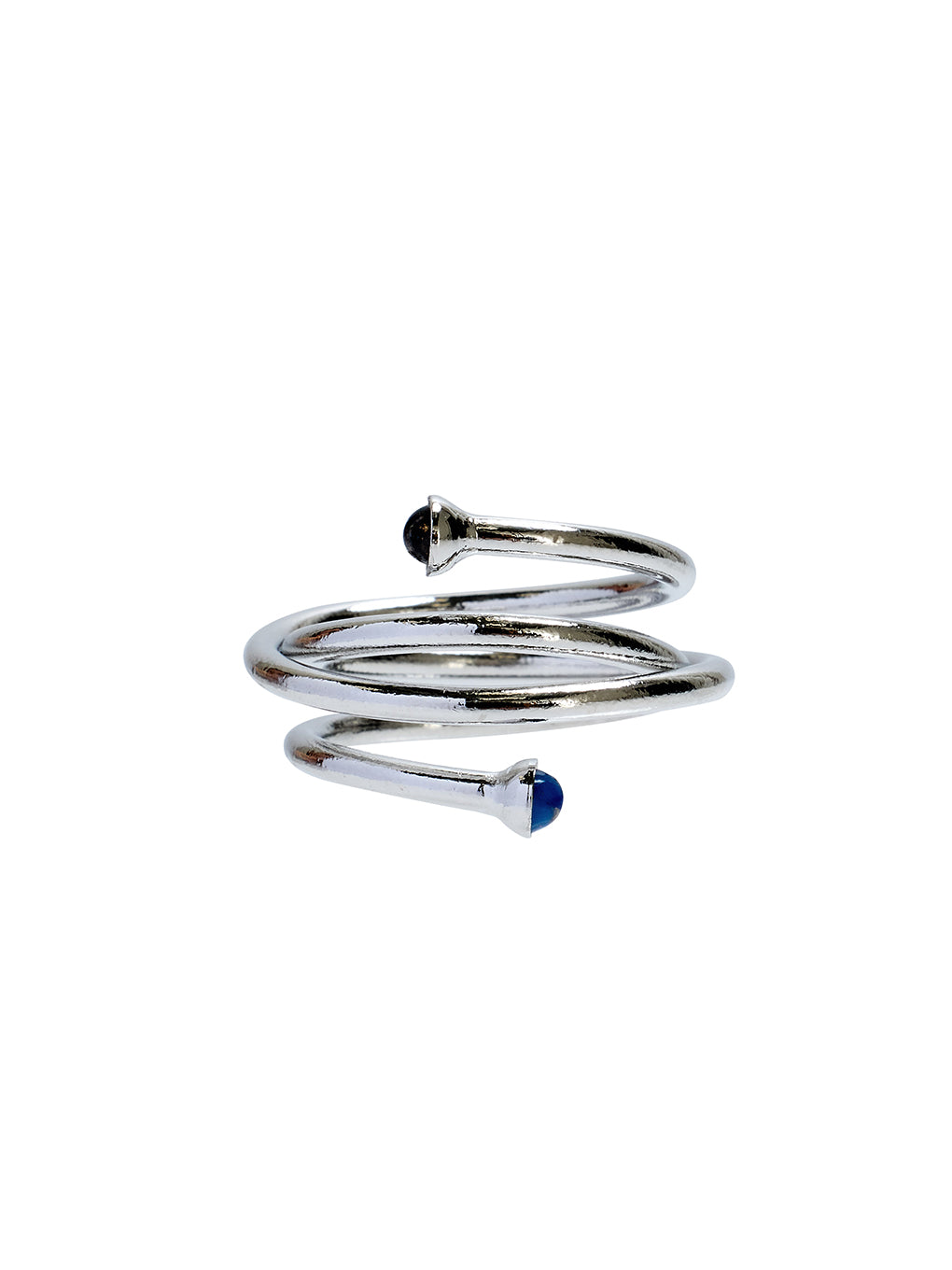 Bijou R.I Stone Spiral Ring
