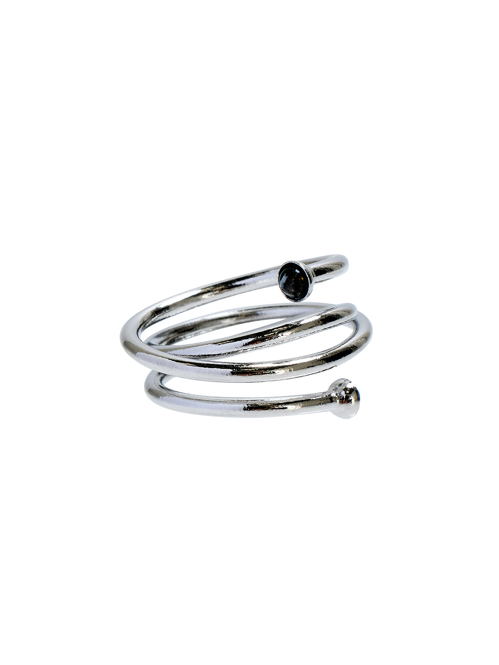 Bijou R.I Stone Spiral Ring