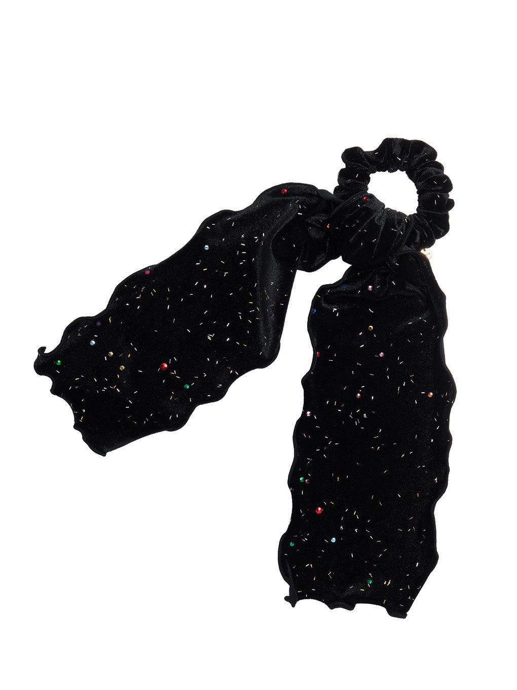 TRESSE Sparkly velour ribbon chouchou