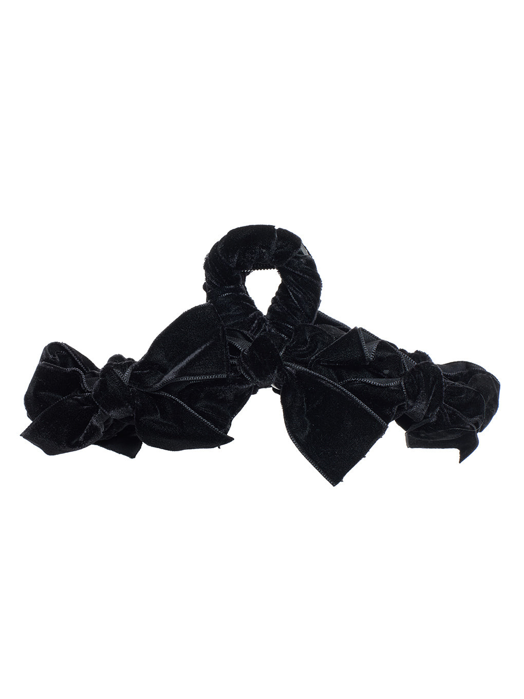 TRESSE velvet Ruban Clip in Black