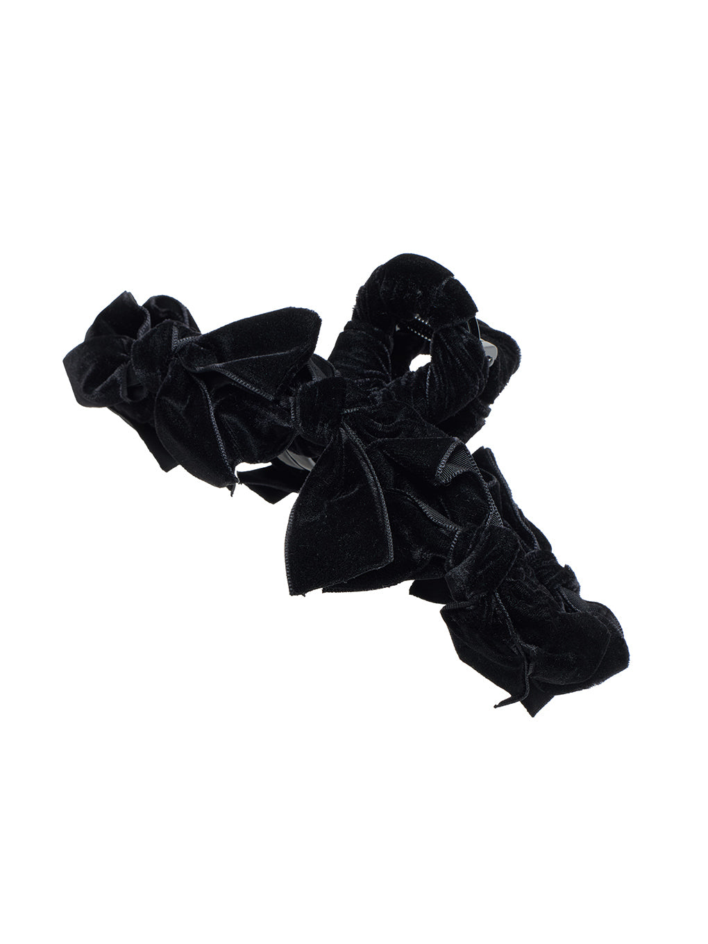 TRESSE velvet Ruban Clip in Black