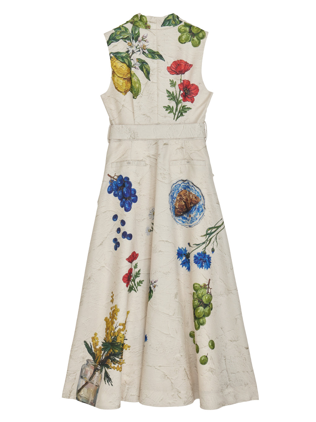 FRENCH MOTIF OIL PAINT DRESS