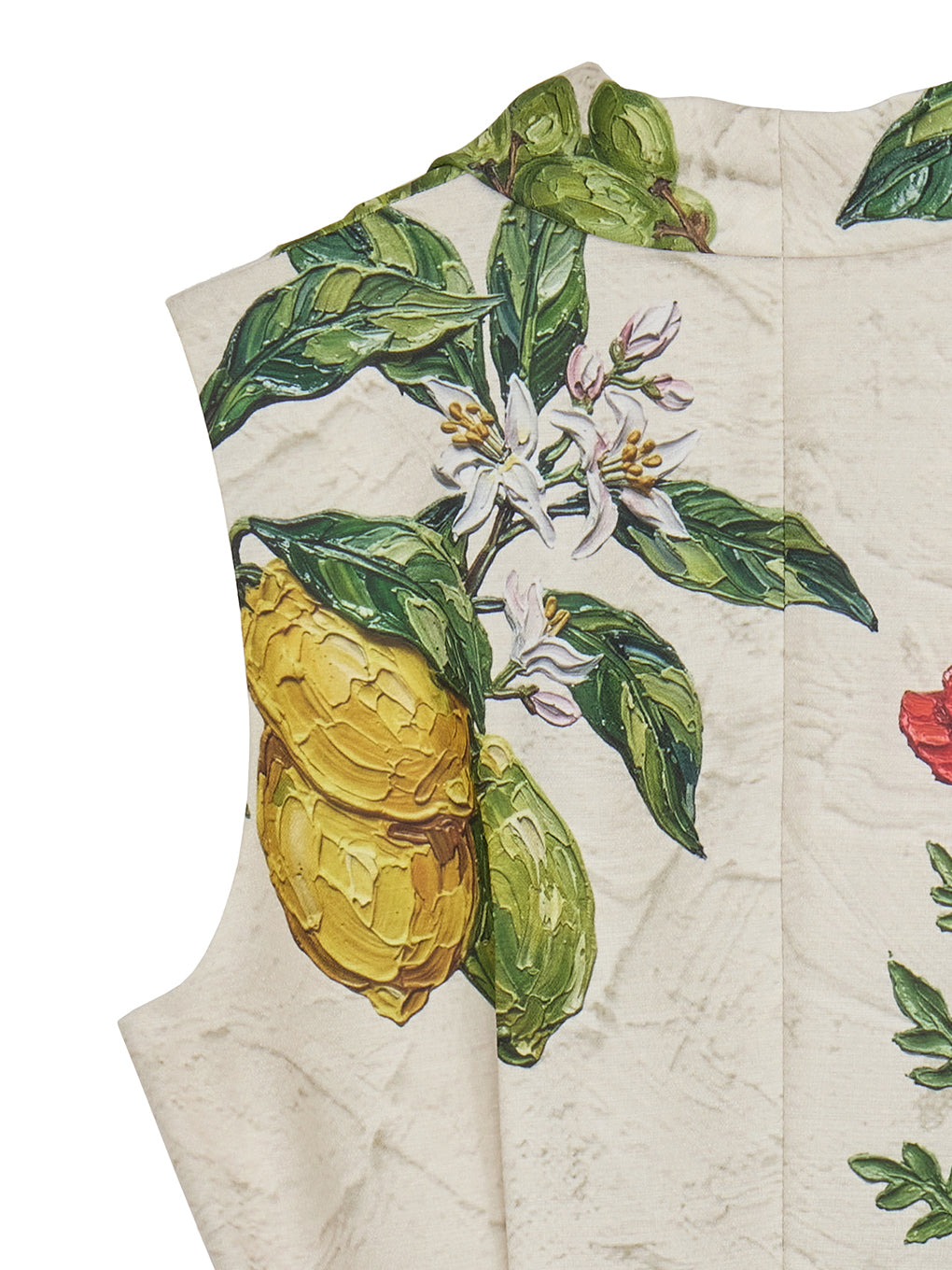 FRENCH MOTIF OIL PAINT DRESS