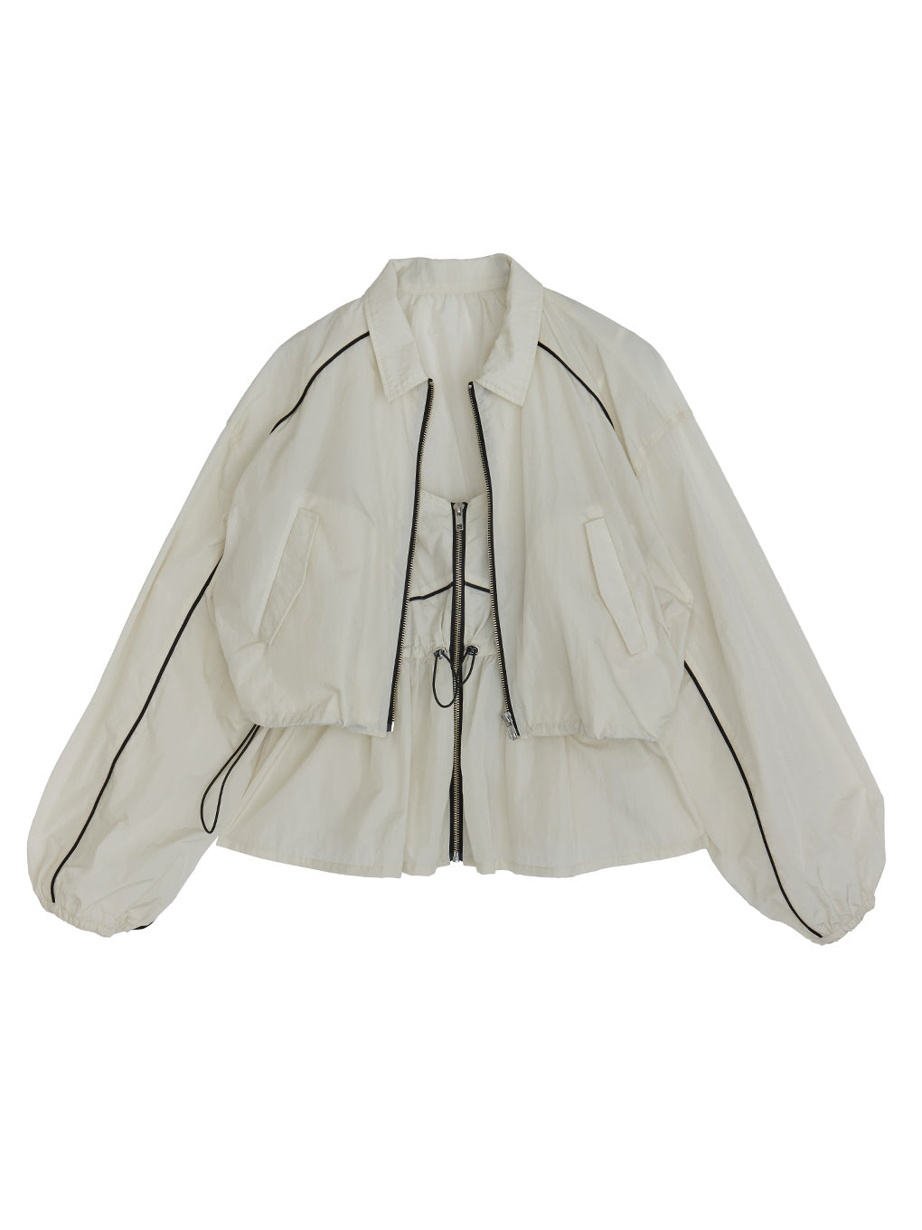 SHORT TRACK JACKET WITH BUSTIER