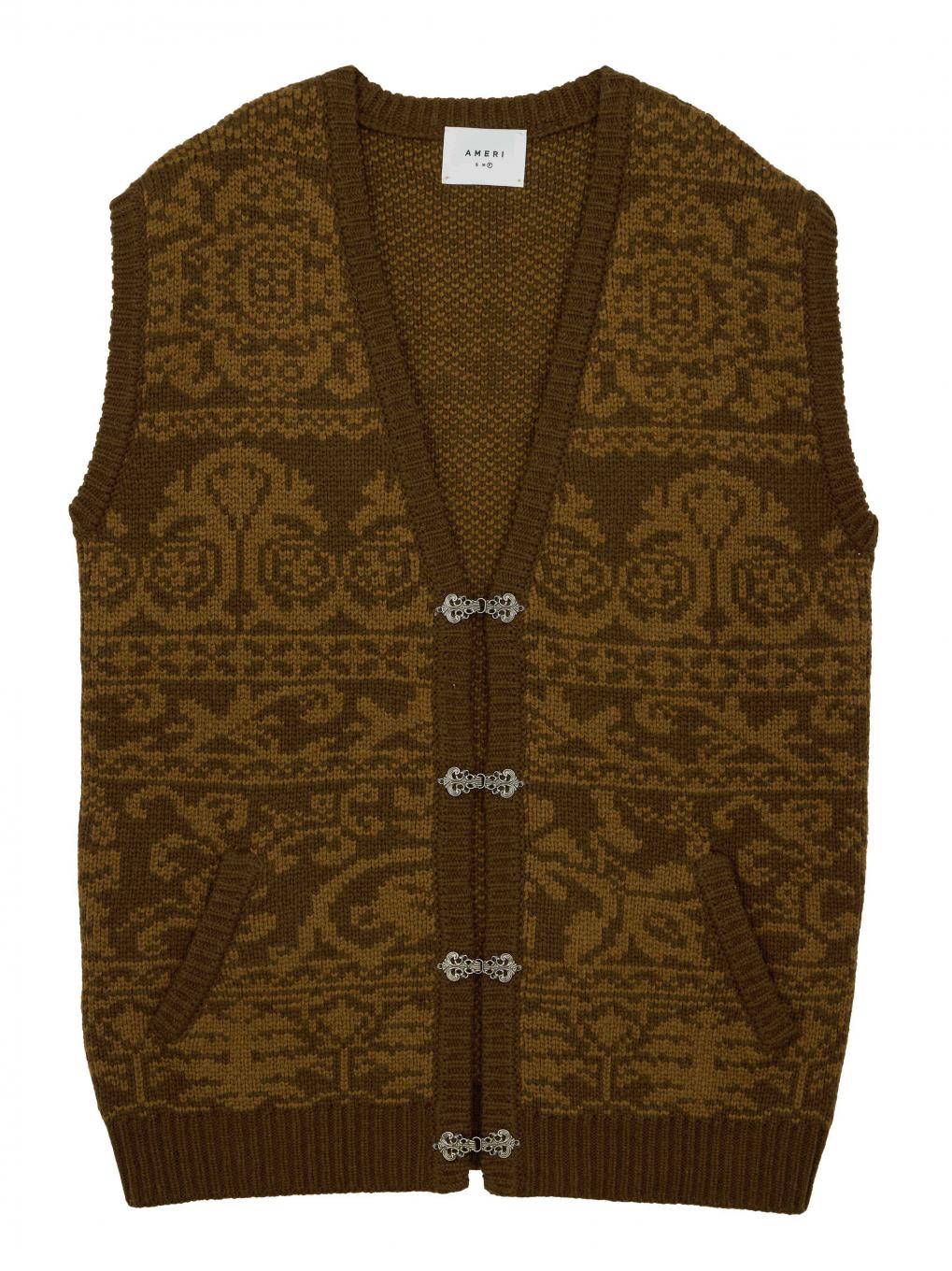 VINTAGE LIKE JACQUARD OVER VEST