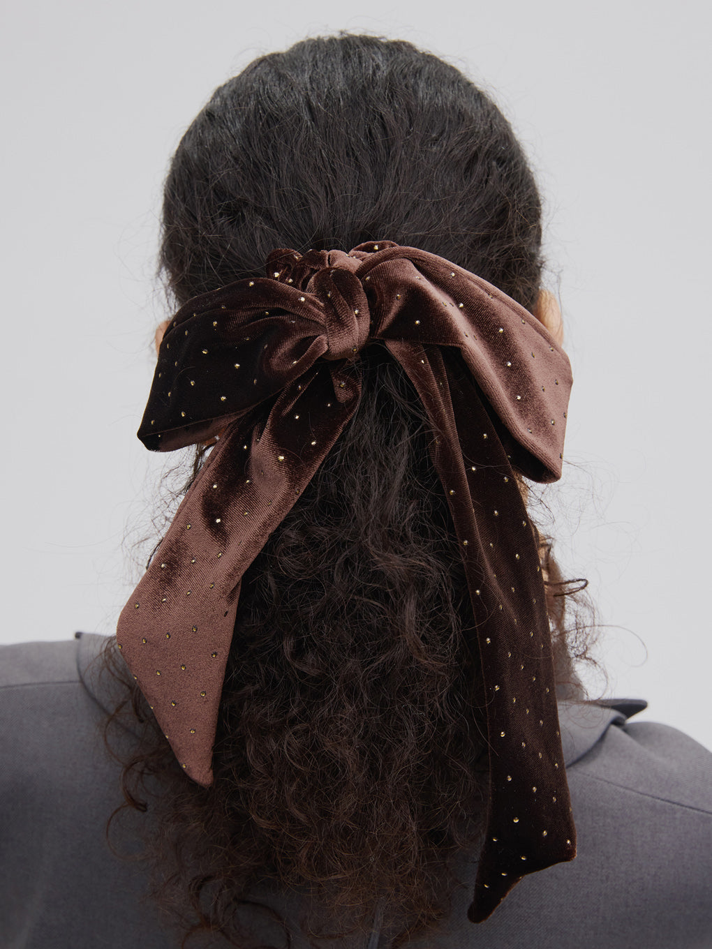 TRESSE BRIGITTE dot ribbon chouchou