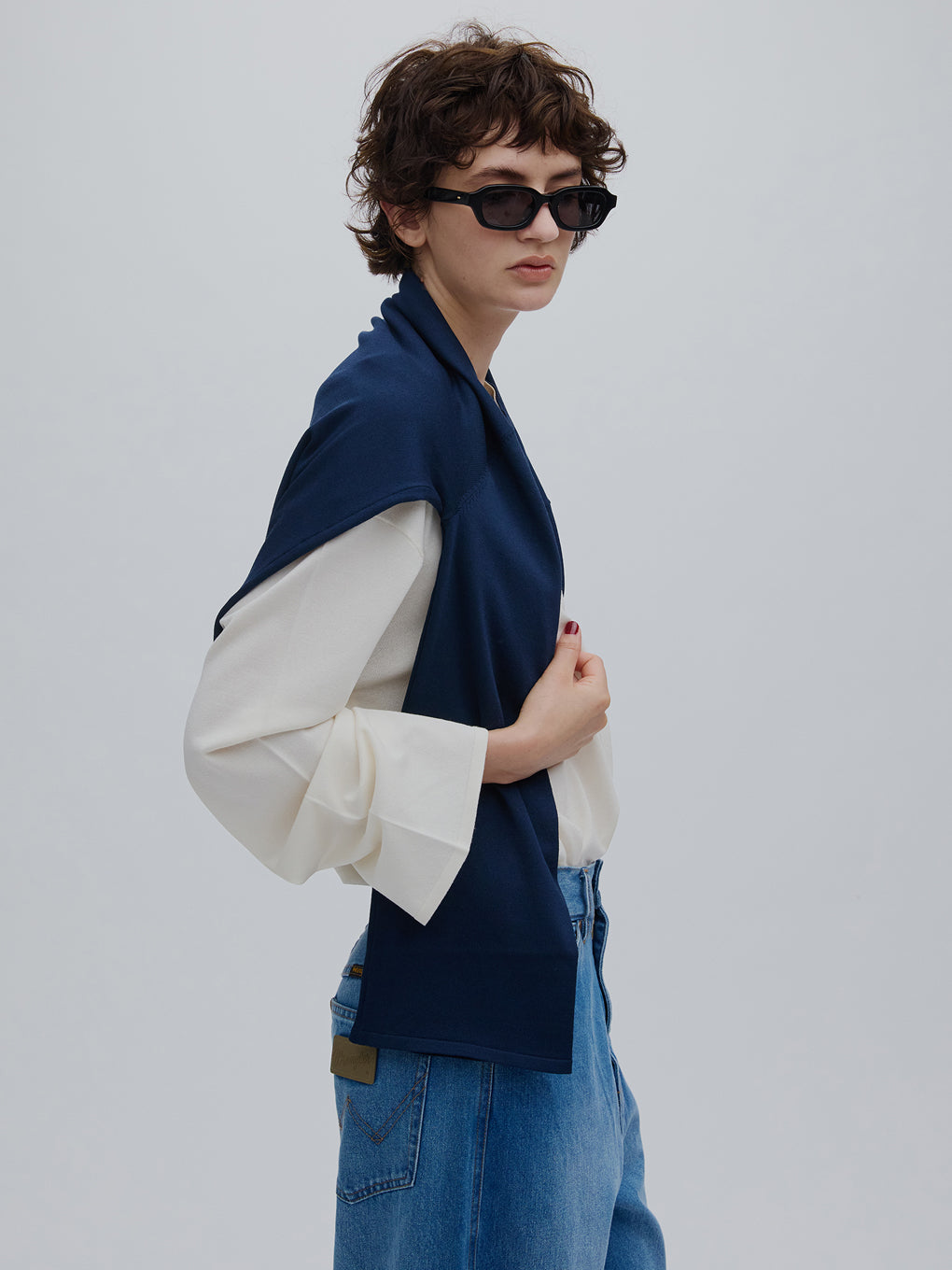 LOW BASIC 2WAY OVER KNIT TOP