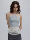 HALTER CAMISOLE LAYERED TOPS