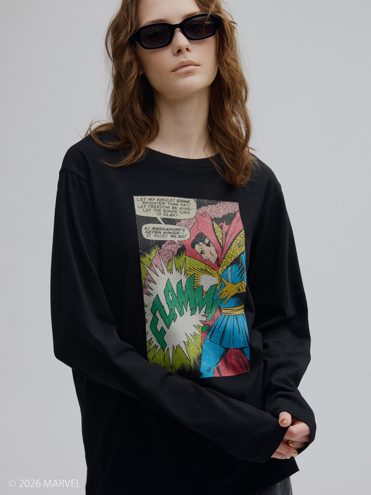 MARVEL COMIC JUST L/S TOP