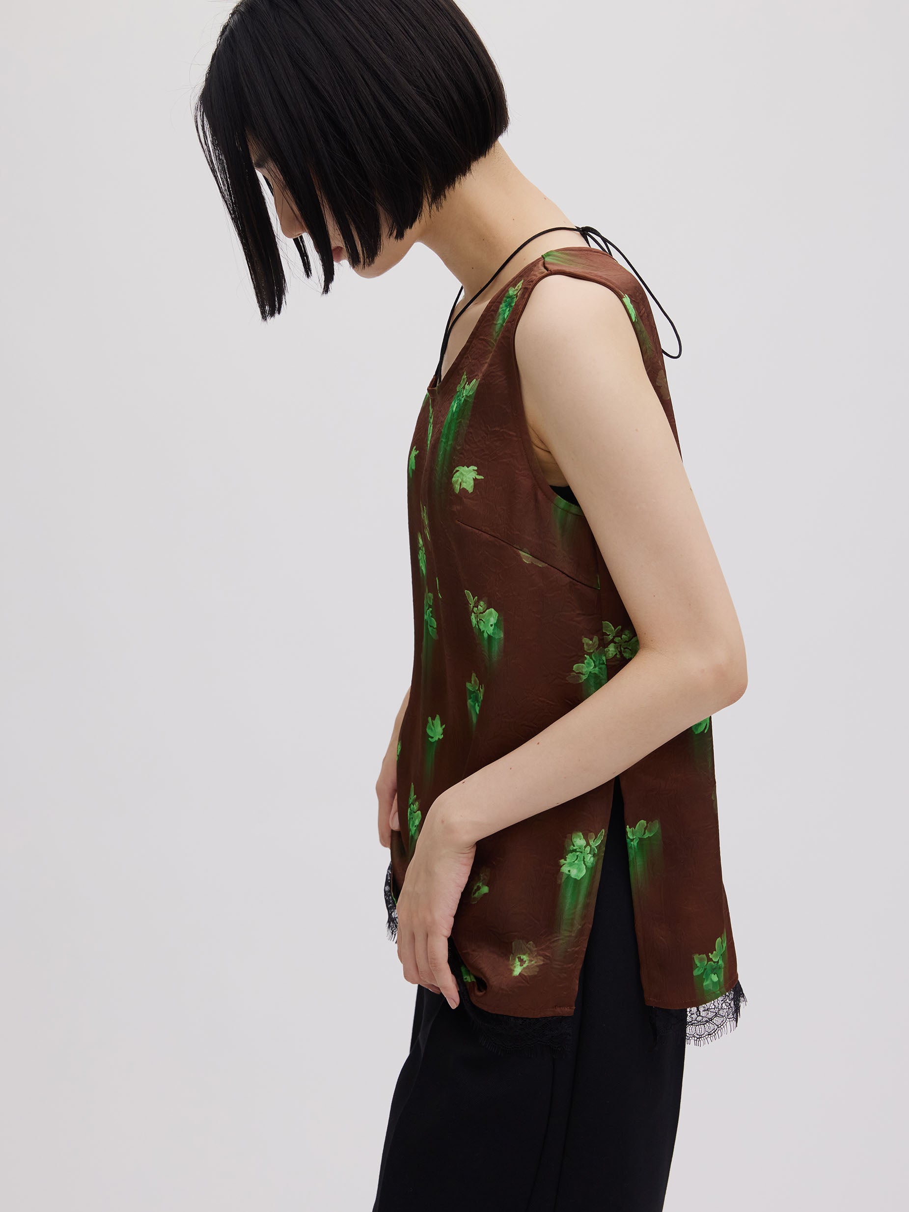 CLARA SATIN TANK TOP