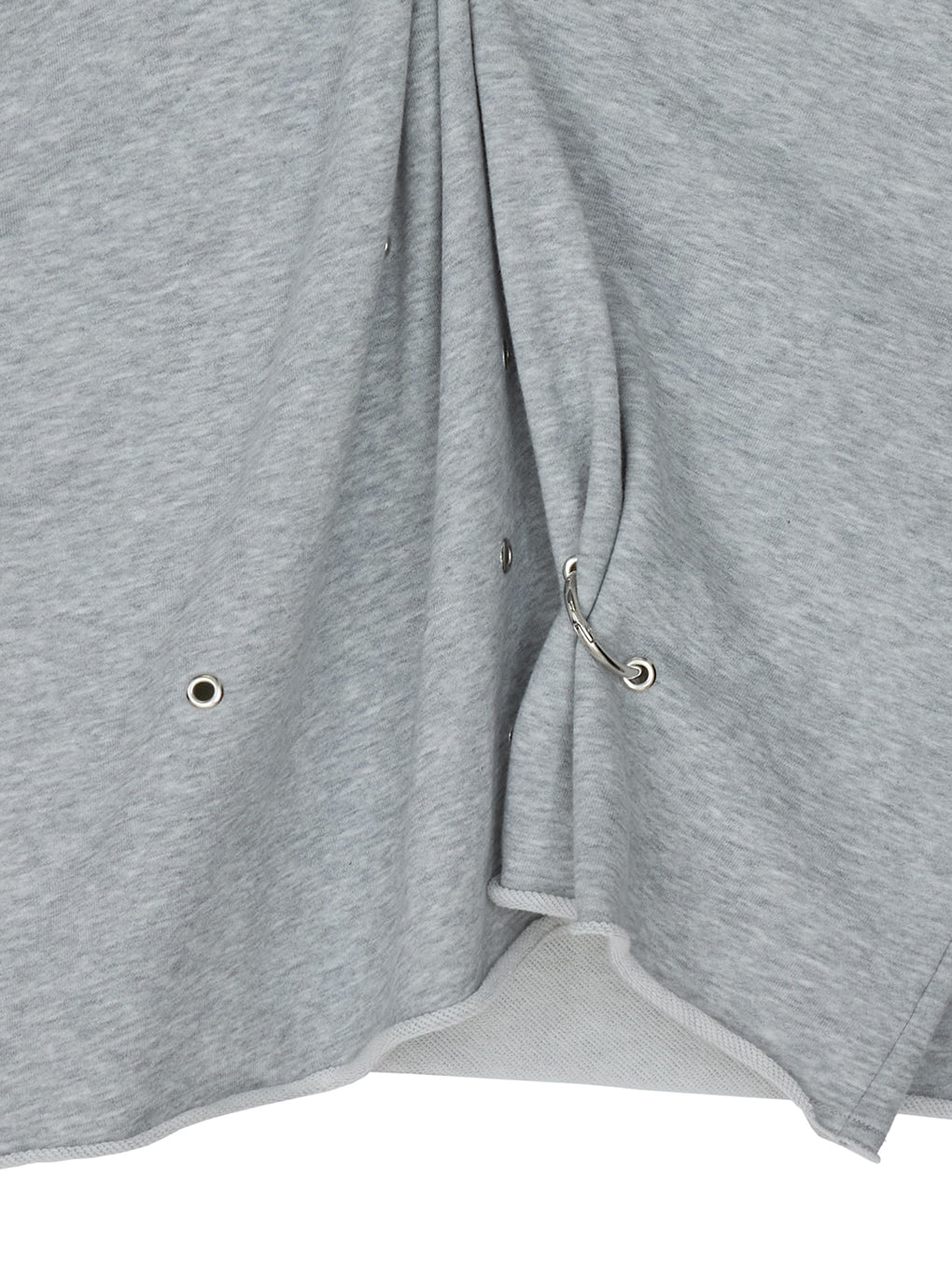 EYELET ARRANGEMENT SWEAT TOP