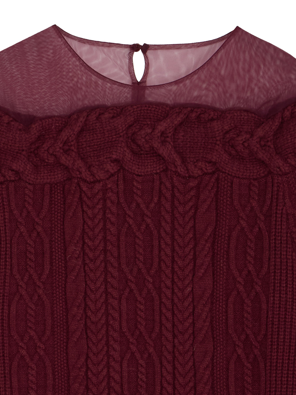 SHEER DOCKING LADY LIKE KNIT DRESS