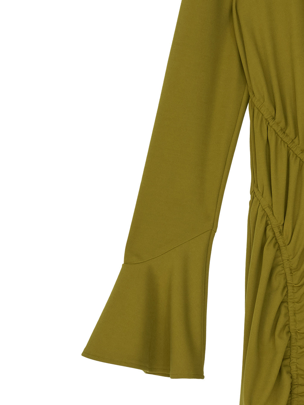 GATHER DETAIL CUT DRESS