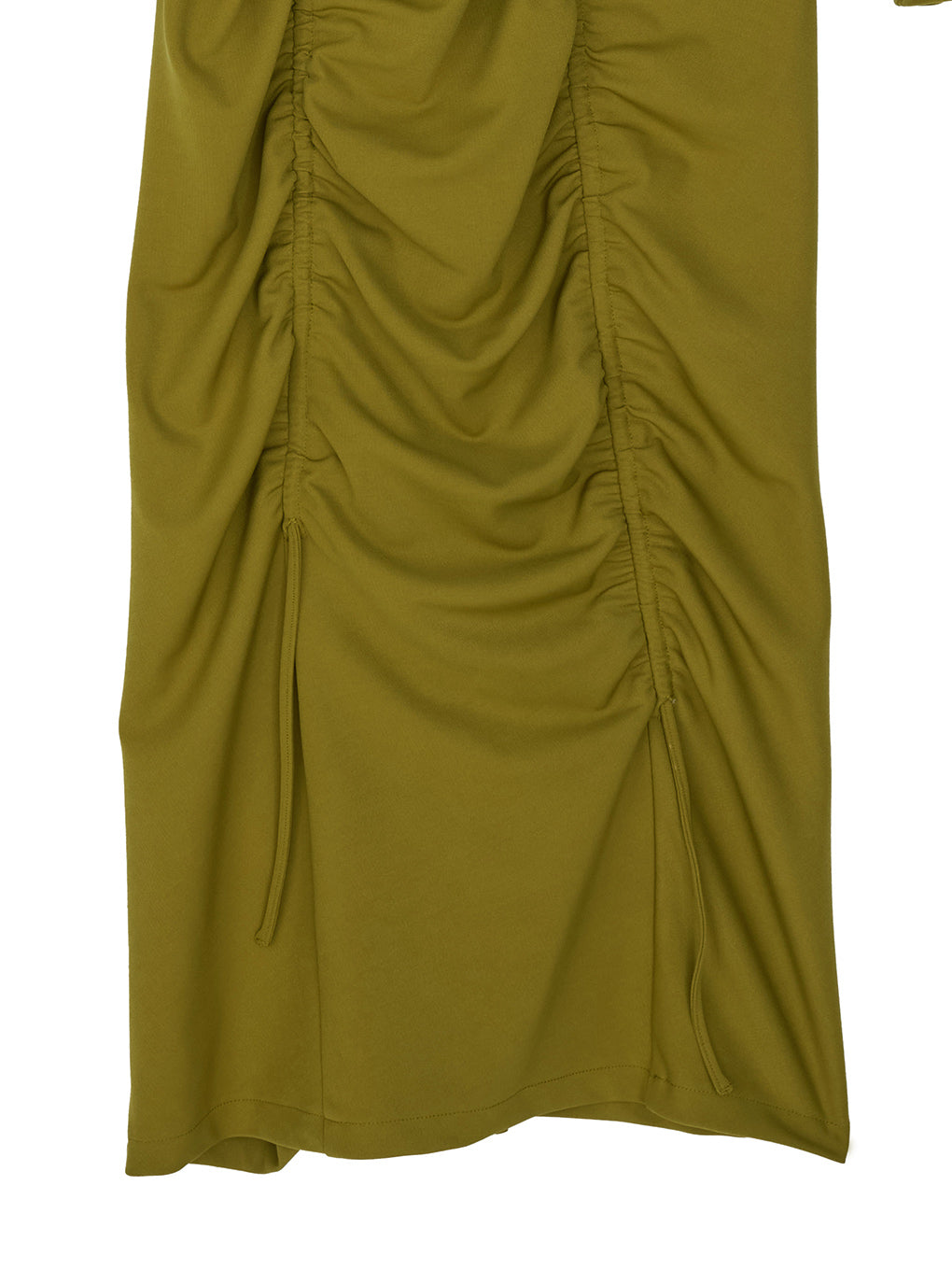 GATHER DETAIL CUT DRESS