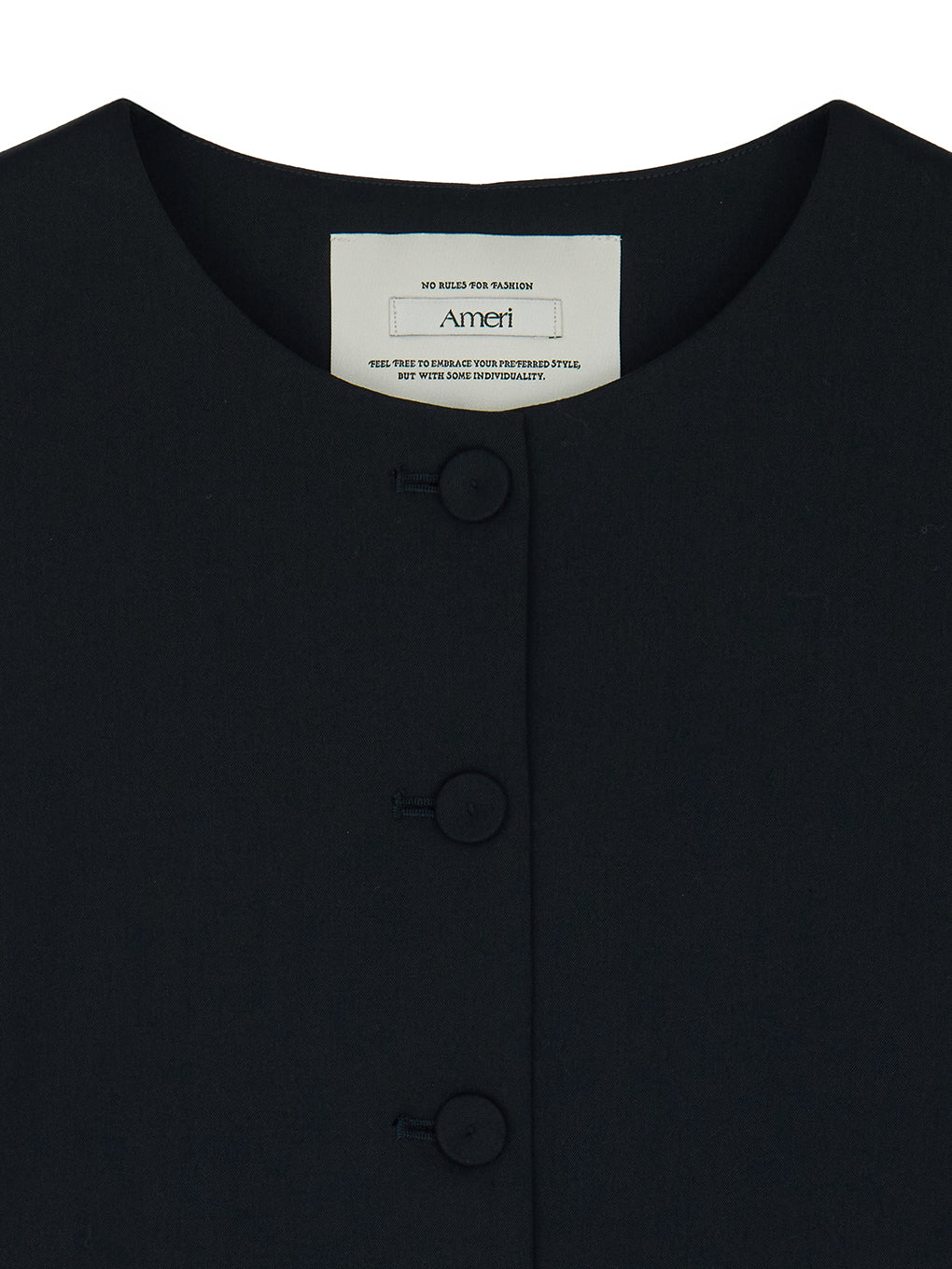 2WAY CREW NECK LACE TAKE OFF VEST