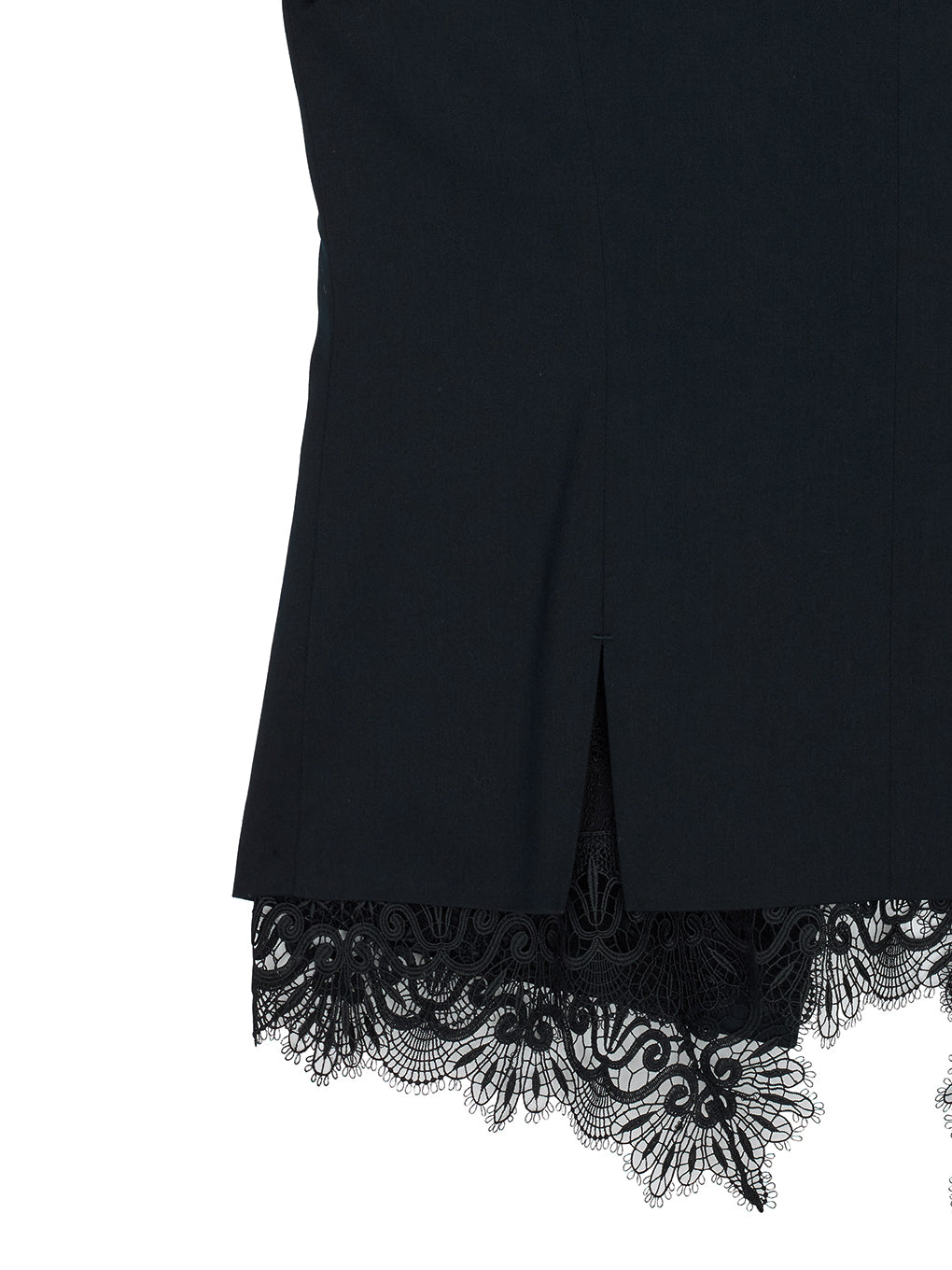 2WAY CREW NECK LACE TAKE OFF VEST