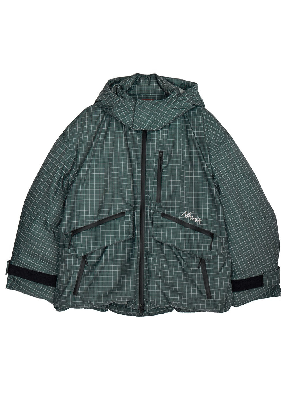 NANGA × Ameri POCKET CHECK DOWN COAT