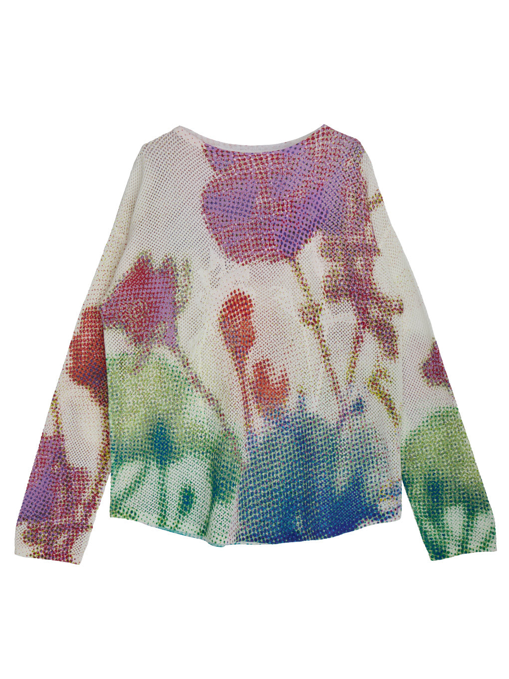 LOW RESOLUTION FLOWER KNIT TOP