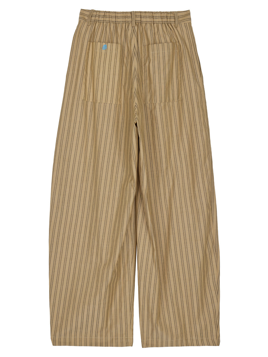 SALUE eggパンツ【ベージュブラウン】 MULTI STRIPE EGG PANTS