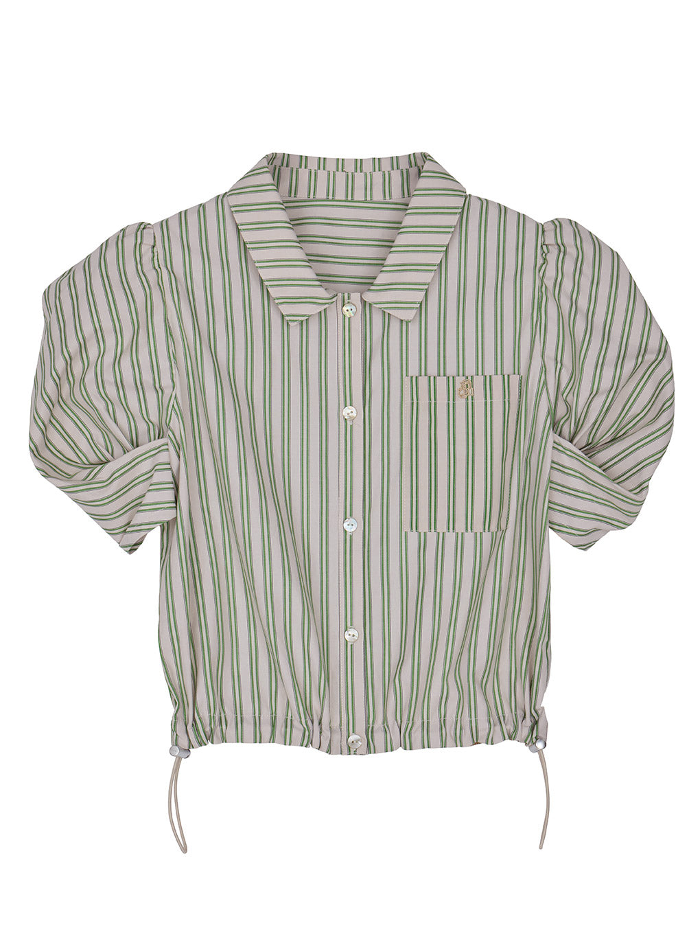 CONSTRUCTIVE SLEEVE MULTI STRIPE SHIRT