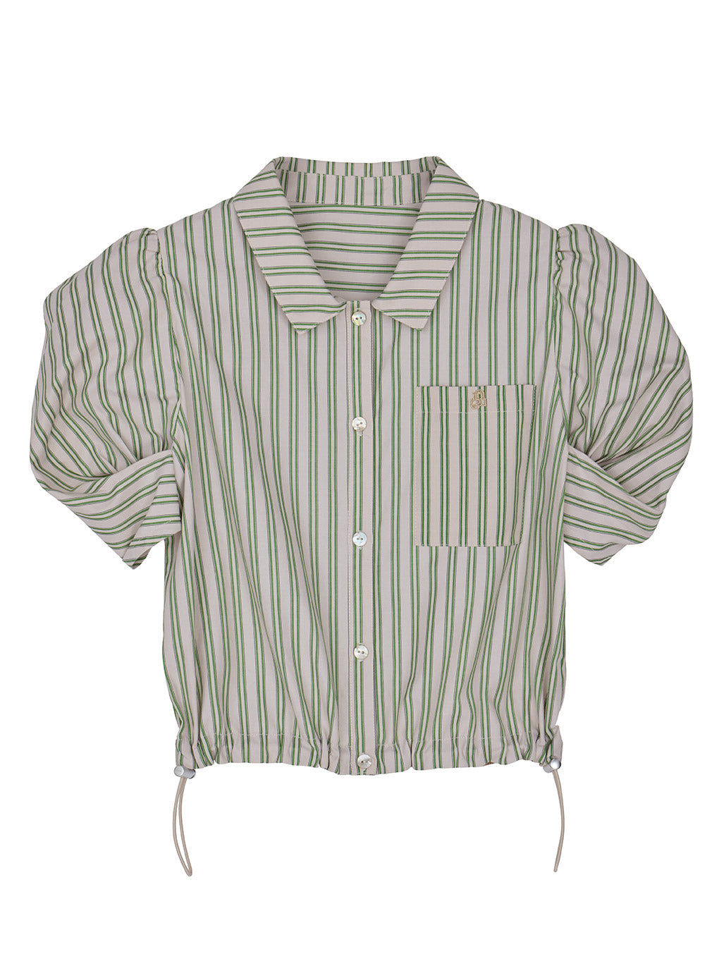 CONSTRUCTIVE SLEEVE MULTI STRIPE SHIRT