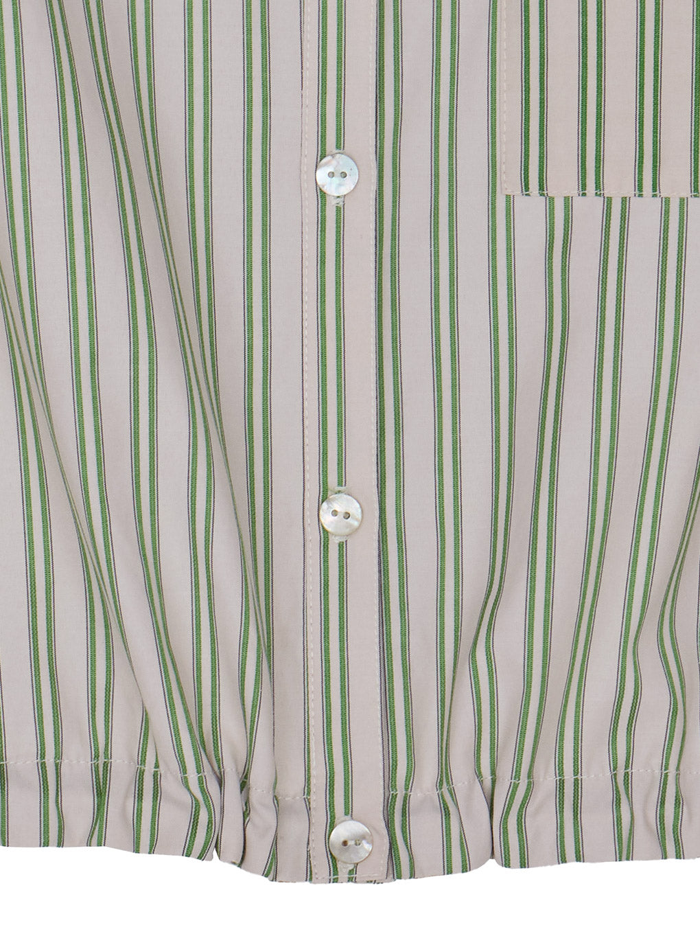 CONSTRUCTIVE SLEEVE MULTI STRIPE SHIRT