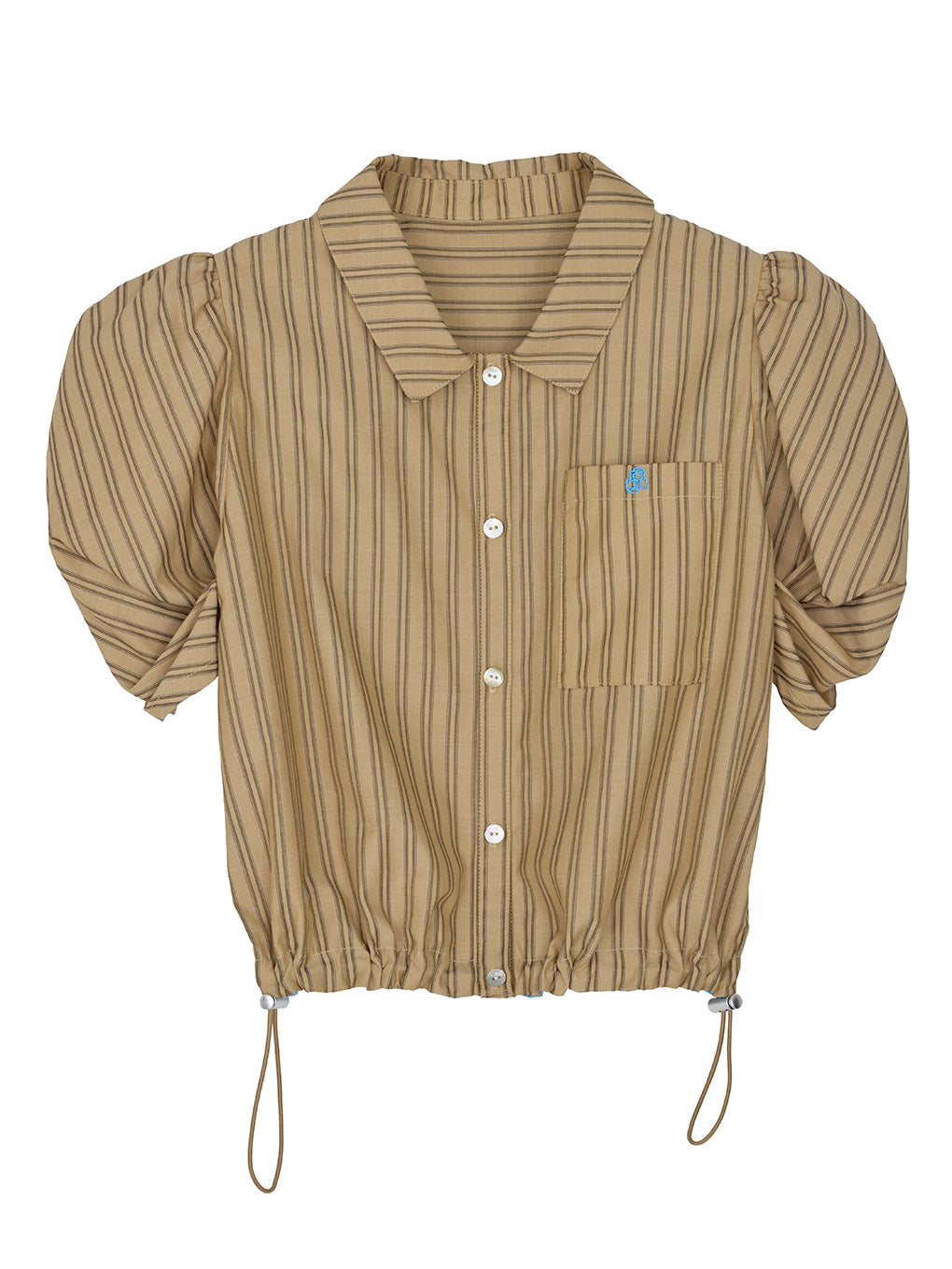 CONSTRUCTIVE SLEEVE MULTI STRIPE SHIRT