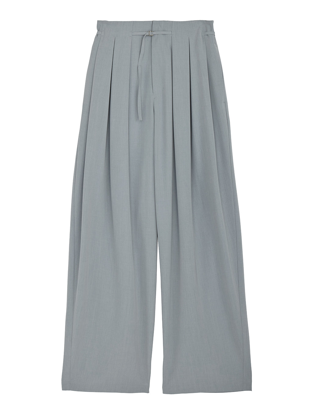 MULTI TUCK NARROW BELT PANTS