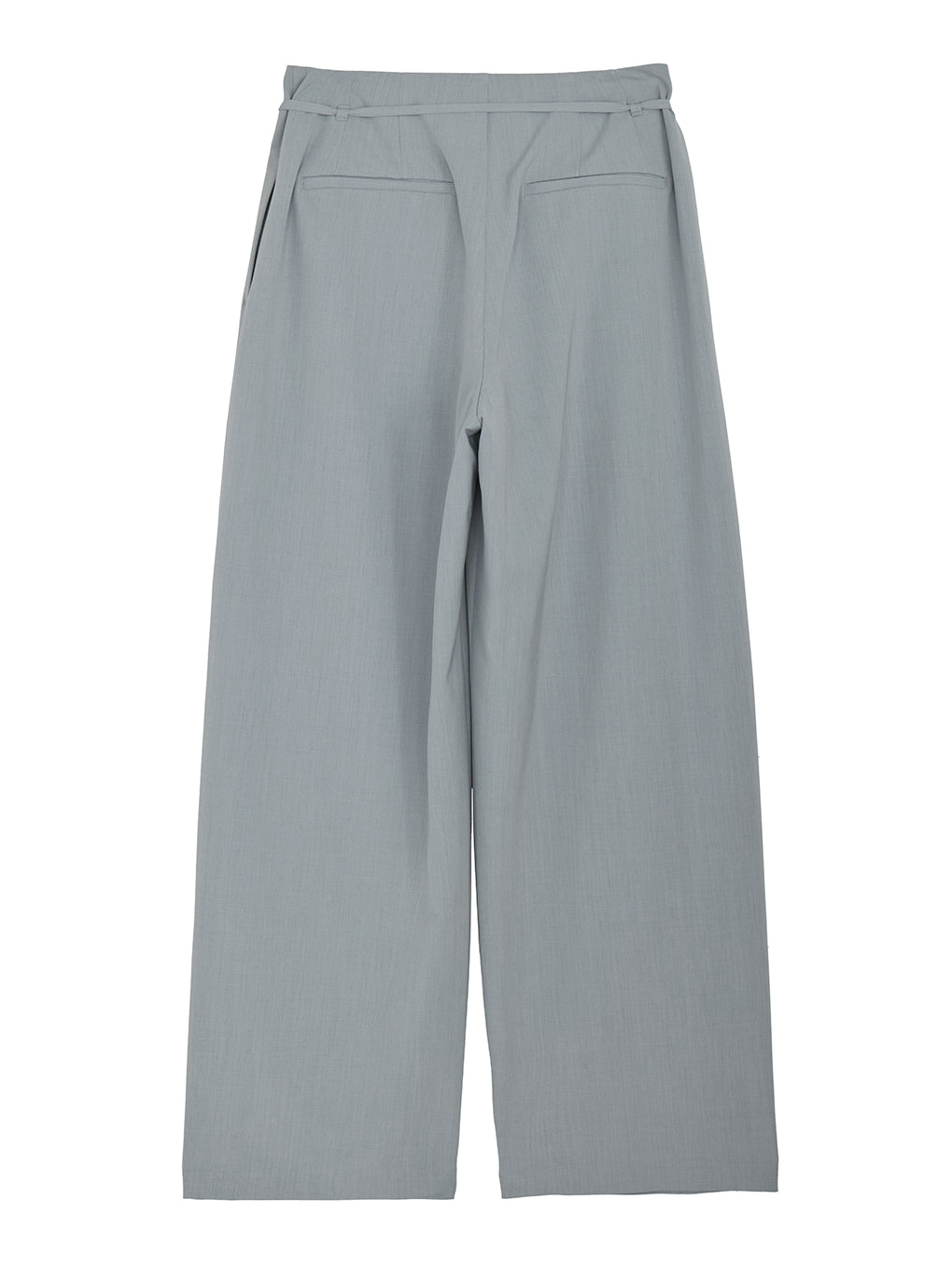 MULTI TUCK NARROW BELT PANTS