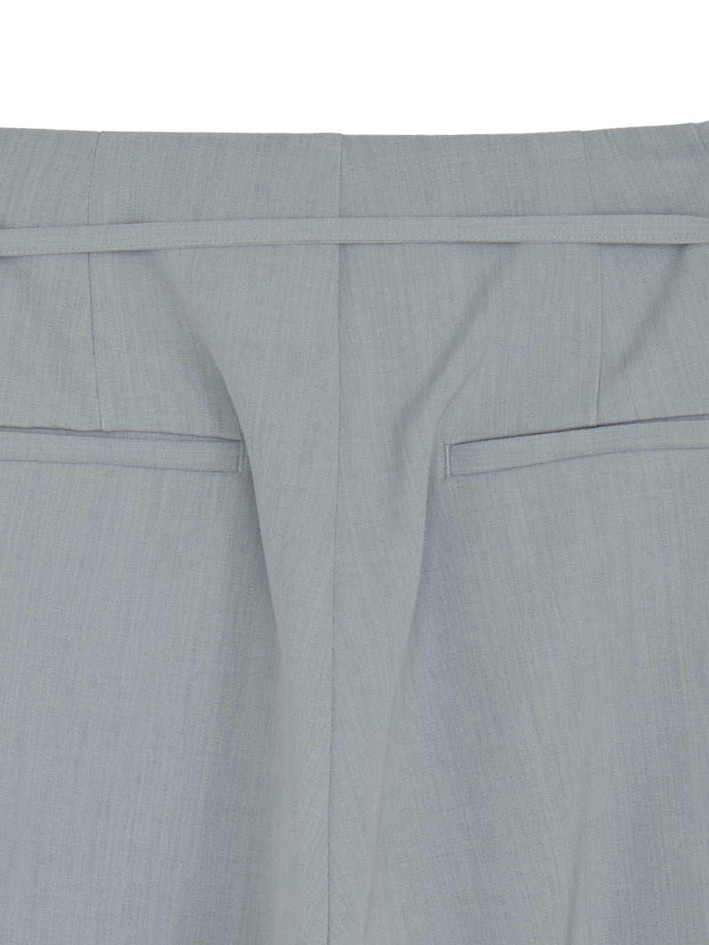 MULTI TUCK NARROW BELT PANTS