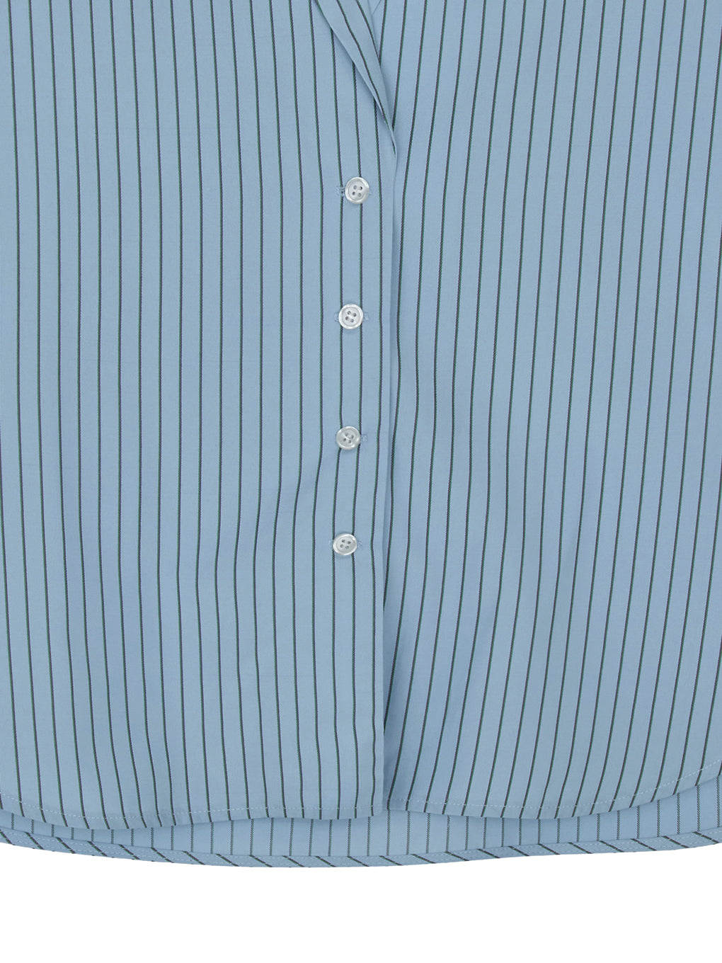 PINSTRIPE JACKET DETAIL SHIRT