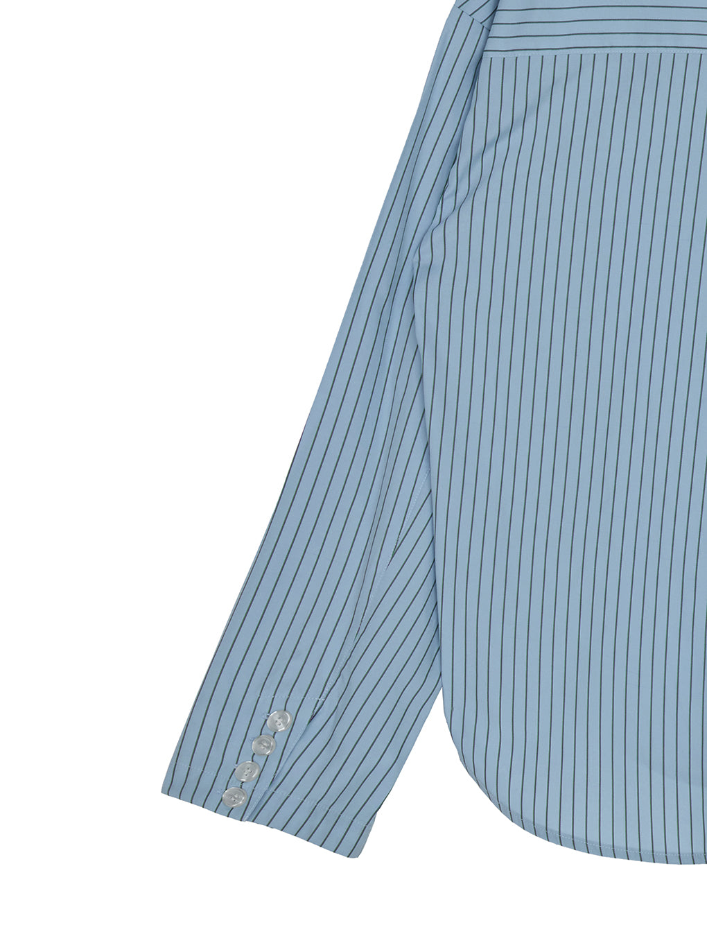 AMERI PINSTRIPE JACKET DETAIL SHIRTブルーM PINSTRIPE JACKET DETAIL SHIRT