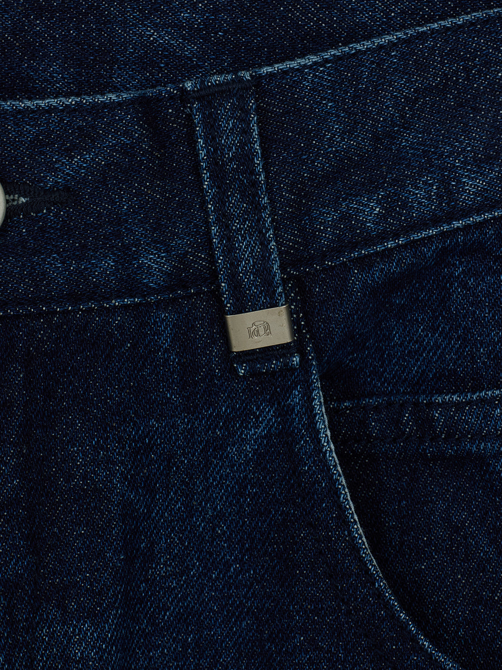 SPANGLE BIJOU EGG DENIM PANTS