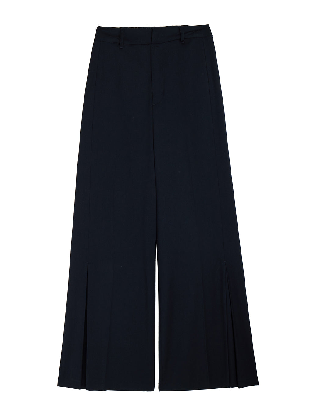 HEM TUCK  STRAIGHT WIDE PANTS