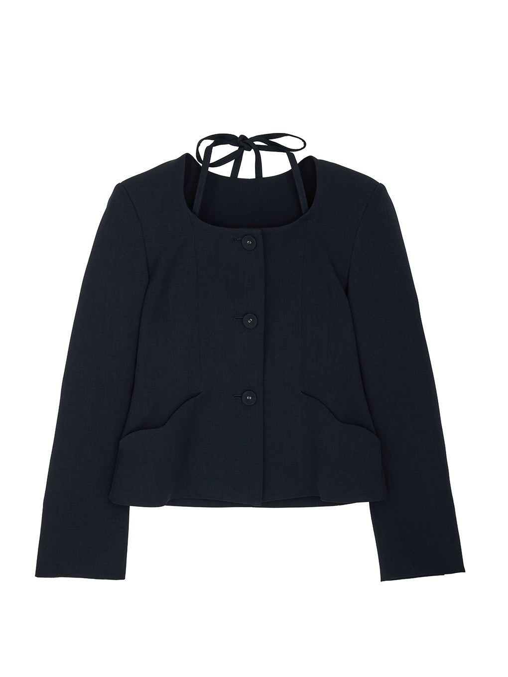 2WAY SQUARE NECK CROP JACKET