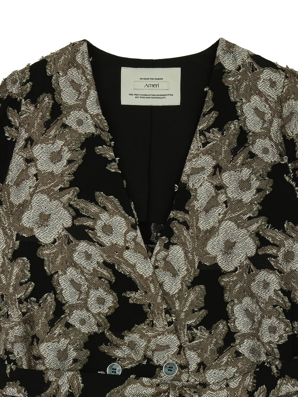 CUT JACQUARD JACKET SET UP